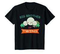 Niños Big Brother of Twins Camiseta Turtle Twin Camiseta