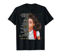Niños Black Pride Girls Soy Black Girl Magic Biracial Girl Camiseta