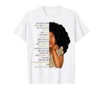 Niños Black Pride Girls Soy Black Girl Magic Cheetah Leopard Camiseta