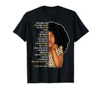 Niños Black Pride Girls Soy Black Girl Magic Leopard Cheetah Camiseta