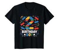 Niños Bloques de construcción de cumpleaños para niño, Fiesta temática de ladrillo, Segundo cumpleaños Camiseta