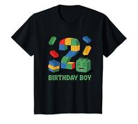 Niños Bloques de construcción de cumpleaños para niño, Fiesta temática de ladrillo, Segundo cumpleaños Camiseta