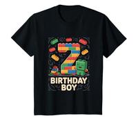 Niños Bloques de construcción de cumpleaños para niño, Fiesta temática de ladrillo, Segundo cumpleaños Camiseta