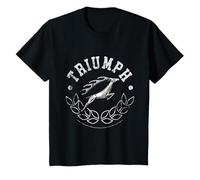 Niños BMH Triumph Retro1970s Leaping Stag Emblema Niños Camiseta