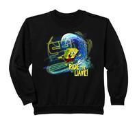Niños Bob Esponja para niños montan en la Ola surfeando el clásico de los 90 Sudadera