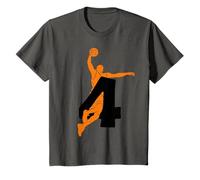 Niños BOLSA DE BASKET 4 AÑOS DE BASKET 4 DÍAS DE NACIMIENTO Camiseta