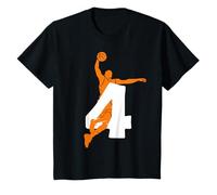 Niños BOLSA DE BASKET 4 AÑOS DE BASKET 4 DÍAS DE NACIMIENTO Camiseta
