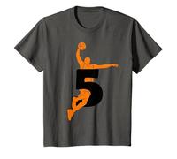 Niños BOLSA DE BASKET 5 AÑOS DE BASKETBOL 5 AÑOS 5 DE NACIMIENTO Camiseta