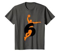 Niños BOLSA DE BASKET 6 AÑOS DE BASKETBOL 6º CUMPLEO DE NACIMIENTO Camiseta