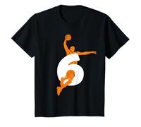 Niños BOLSA DE BASKET 6 AÑOS DE BASKETBOL 6º CUMPLEO DE NACIMIENTO Camiseta