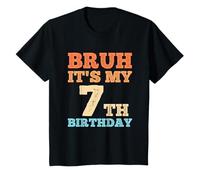 Niños Bruh It's My 7th Birthday Funny Vintage 7 Yr 7 Year Old Boys Camiseta