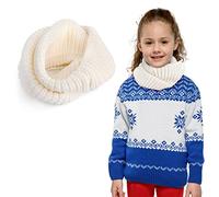 Niños Bufanda de Invierno, Bufanda Infinita Cálida de Punto Suave, Color Sólido Bufanda De Lana, Otoño Invierno Calentar Pañuelos Cuello Cuello Calentador para Niños Niñas Bebé, Regalo de invierno
