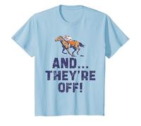 Niños Camisa de carreras de caballos para niños y niñas y se van Camiseta