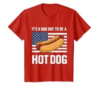 Niños Camiseta Bad Day To Be A Hot Dog para niños pequeños Camiseta