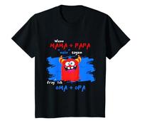 Niños Camiseta con texto en alemán «Wenn Mama und Papa Dicen No, Frage Ich Abuela Und Abuelo Camiseta
