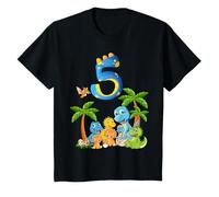 Niños Camiseta «I Am 5 Years Birthday Boy Dinosaur Dinosaur» Camiseta