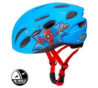 Niños Casco "Spiderman ", Azul Claro ,52-56cm, In-Mold-Tec, Desde Aprox. 6 Años