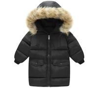 Niños Chaqueta de Plumífero con Capucha Invierno Chaqueta de Abajo Ligero Niños Niñas