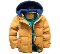 Niños Chaqueta de Plumífero con Capucha Invierno Chaqueta de Abajo Ligero Niños Niñas