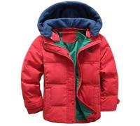 Niños Chaqueta de Plumífero con Capucha Invierno Chaqueta de Abajo Ligero Niños Niñas