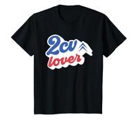 Niños Citroën 2CV Lover Car Retro 70s Fuentes Niños Camiseta