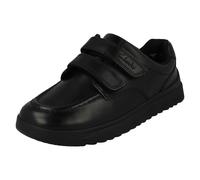 Niños Clarks Gol Estilo K Correa Doble Zapatos de Escuela con Cierre
