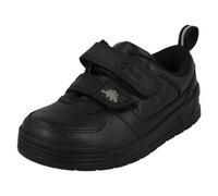 Niños Clarks Cuero Escuela Zapatos Dinosaurio Detallado Cierre Adhesivo Palmer