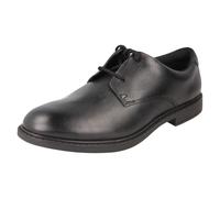 Clarks Scala Loop Youth, Zapatos de Cordones Derby, Black Leather, 35.5 EU Ancho