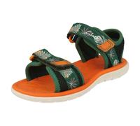 Niños Clarks Informal Cierre Adhesivo Textil Sandalias de Verano Surf Ajustado K