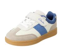 Clarks CypressStep K - Zapatillas Deportivas, Blanco/Azul, Talla 12 UK Niño