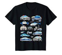 Niños Coche Vehículo Policía Niño SWAT Cop Car USA Camiseta