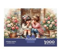 Niños compartiendo Secretos 1000 Piezas Puzzle Premium Puzzle para Adultos, Cartón Reciclado - Hit De Las Familias, Entrena El Cerebro, Oficina 38x26cm/1000pcs