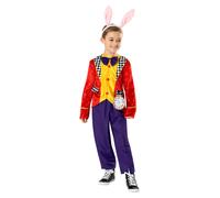 Niños Conejo Blanco Traje de Cuento de Hadas Alice IN Wonderland Disfraz