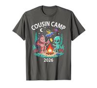 Niños Cousin Camp 2026 Alien Family Trip Crew Auntie Vacay Camiseta