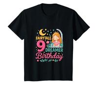 Niños Cumpleaños de Cuento de Hadas de Nueve soñadores Camiseta