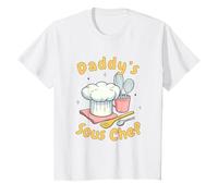 Niños Daddy's Little Sous Chef Baby Body Cocinando Baby Shower Camiseta