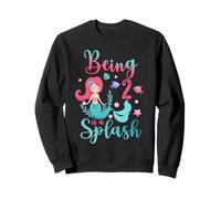 Niños de 2 años de edad 2nd Mermaid Being 2 Is A Splash Birthday Sudadera
