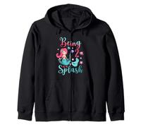 Niños de 2 años de edad 2nd Mermaid Being 2 Is A Splash Birthday Sudadera con Capucha