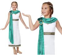 Niños de Lujo para Niñas Toga Romana Disfraz Infantil Griego Conjunto Smiffys