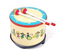 Niños de Madera de Abedul Snare Tambor, Diseño Amigable para Niños, Tono Rico, Seguro y Confiable, Impresión de Dibujos Animados para Educación Temprana de Jardín de Infantes