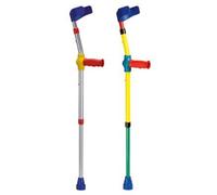 Niños de metal ligero Muleta con Ergo Mango Multicolor/plata, Muletas