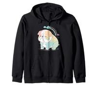 Niños Dibujos Animados Anime Bulldog Inglés Colorido Rainbow Sudadera con Capucha