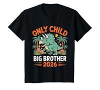 Niños Diseño de Dinosaurio Big Brother 2026 para niños celebrando a la Familia Camiseta