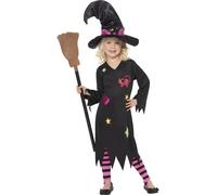 Niños Disfraz de Bruja Niña Brujas de Halloween Disfraz Fiesta