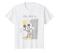 Niños Disney Mickey Mouse No.1 Dad Watercolour Camiseta