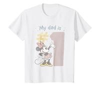 Niños Disney Minnie Mouse No.1 Dad Watercolour Camiseta