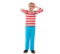 Niños Dónde Está Wally Disfraz Lujo Disfraz Niños Disfraz de Carnaval Niños