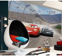 Niños Dormitorio Foto Papel Pintado Coches Pared Mural Disney 3.7x2.4m Mcqueen