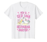 Niños Dulce Unicornio Chica Voy A Ser Una Hermana Mayor Camiseta