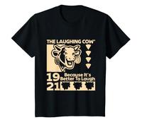 Niños El Queso de Vaca Que ríe es Mejor reír niños Retro Camiseta